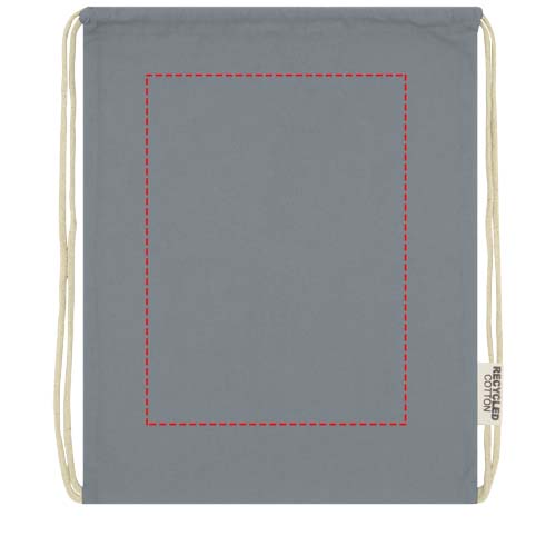 Oregon tas met trekkoord van 140 g/m² GRS gerecycled katoen