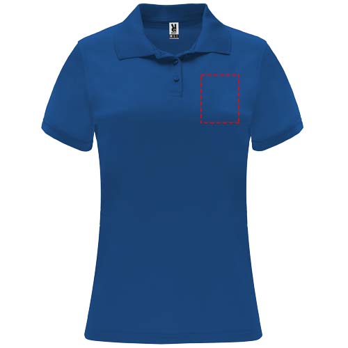 Monzha 150 g/m² sportpolo met korte mouwen voor dames