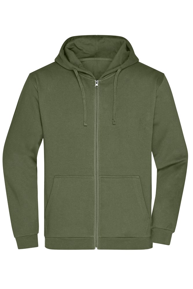 Men's Promo Zip Hoody - Olijf (ca. Pantone 7497C)