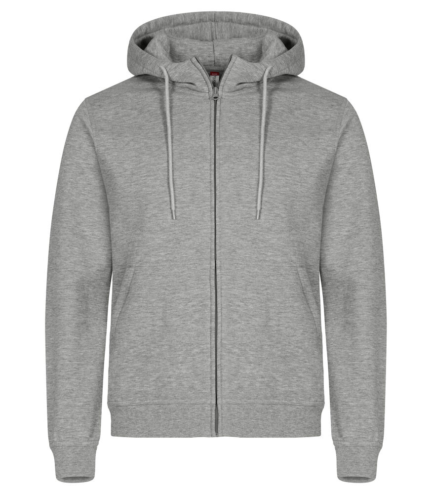 Clique - Miami Hoody Full Zip - Grijsmelange