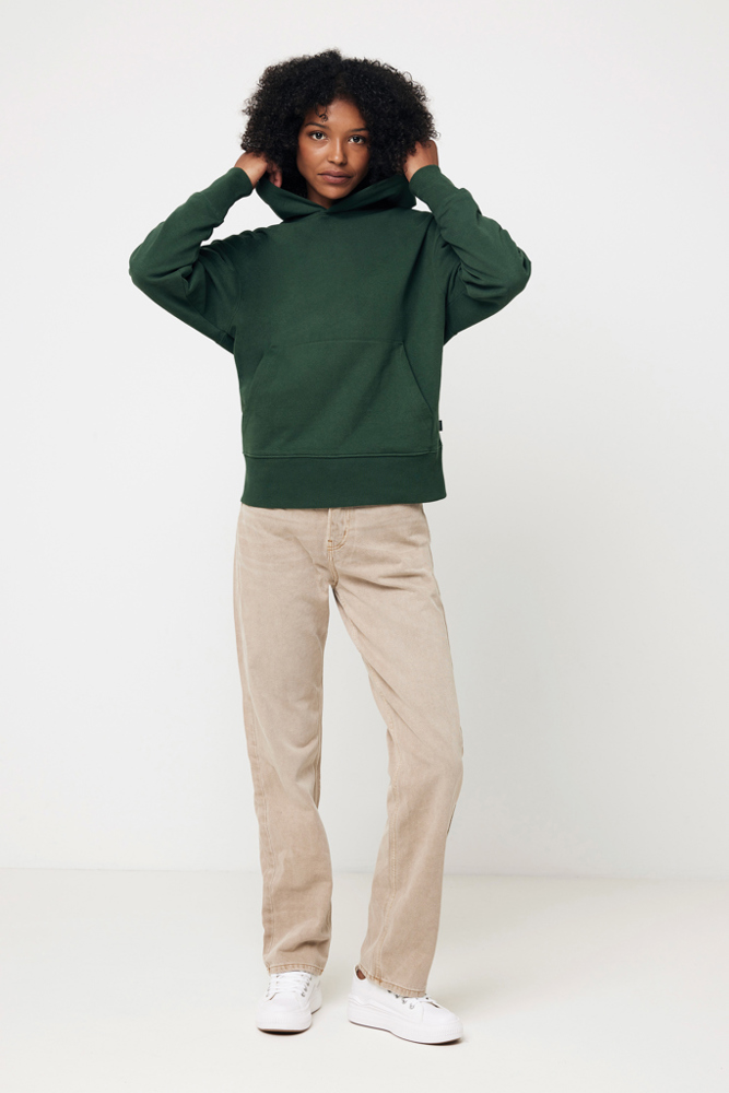 IQONIQ Yoho gerecycled katoen relaxed hoodie