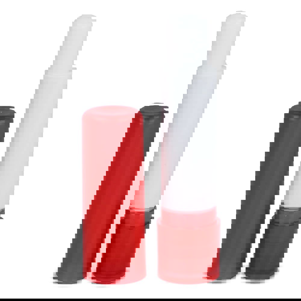Klassieke lippenbalsemstick gerecycled materiaal - Ecru / Rood
