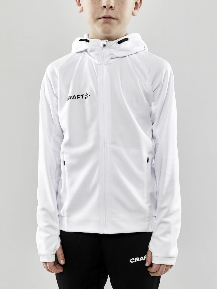Craft - Evolve Hood Jacket Jr White 146/152