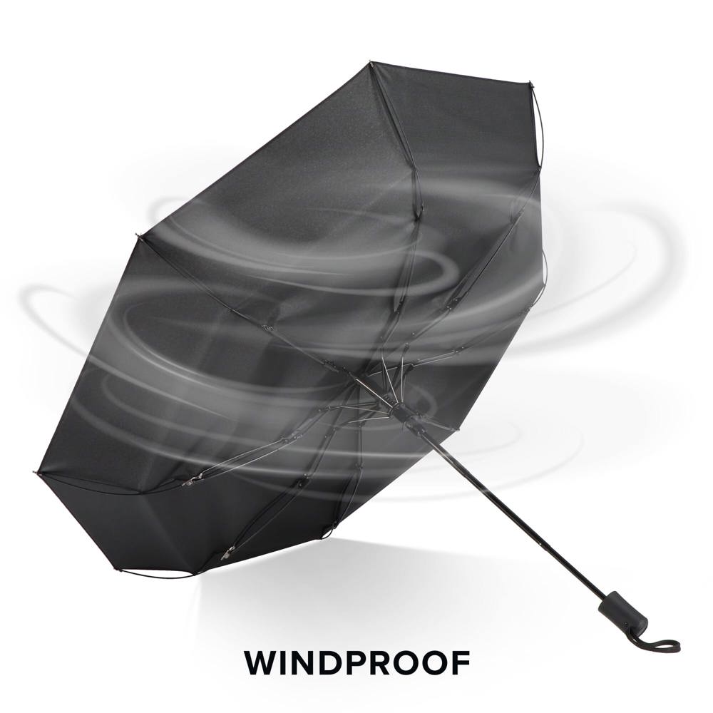 Daintree 190T Pongee 21.5" Opvouwbare winddichte paraplu Auto open