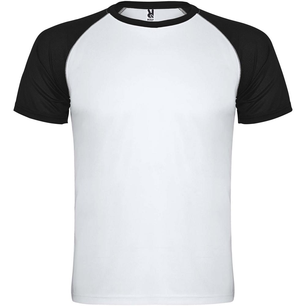 Indianapolis unisex sportshirt met korte mouwen - Wit, Zwart